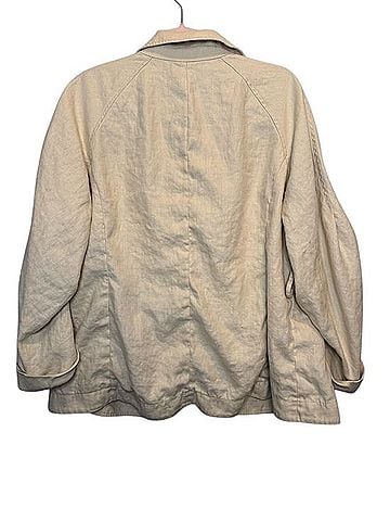 Lafayette 148 New York Linen Utility Safari Blazer Jacket (view 2)