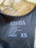 Nirvana 100% Cotton Black Tank Top Size XS - photo 3