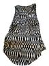 H&M Aztec Or Tribal Print Black White Sleeveless Top Size XS - photo 2