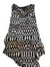 H&M Aztec Or Tribal Print Black White Sleeveless Top Size XS - photo 1