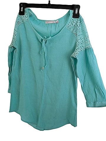 Notations Long Sleeve Blouse (view 1)