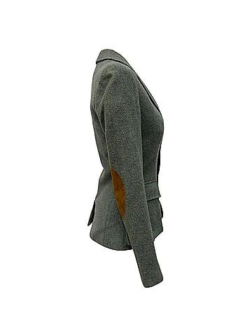 Ralph Lauren Ralph Lauren Elbow Patch Balzer with Pockets in Olive Wool (view 2)