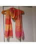J.Jill 100% Cotton Plaid Pink Orange Yellow Scarf One size - photo 4