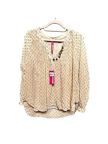 Plenty By Tracy Reese Open Placket Shirt 3/4 Sleeve T-Shirt (view 1)