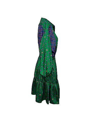 Sandro Sandro Printed Mini Shirt Dress in Multicolor Polyester (view 2)