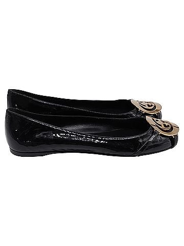 Gucci Gucci GG Enamel Ballet Flats in Black Patent Leather (view 1)