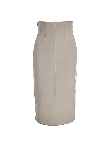 Burberry Burberry London Midi Skirt in White Polyester (view 1)