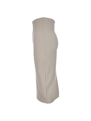 Burberry Burberry London Midi Skirt in White Polyester (view 2)