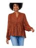 Oliphant Print Orange Long Sleeve T-Shirt Size L - photo 1