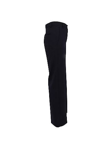 Max Mara Max Mara Weekend Pleated Trousers in Navy Blue Polyester (view 2)