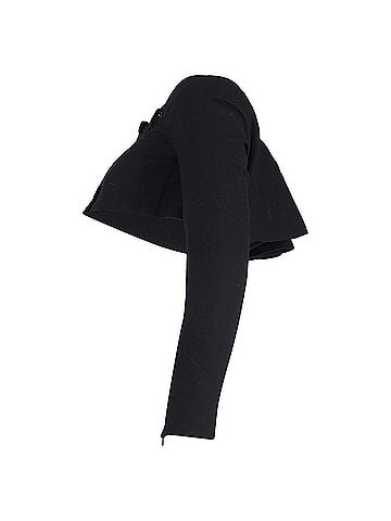Givenchy Givenchy Cropped Bolero Jacket in Black Wool (view 2)