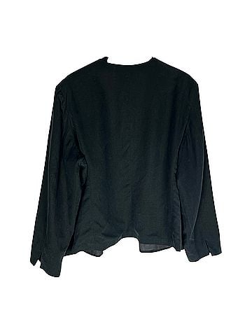 Coldwater Creek Open Silk and Linen Jacket Blazer (view 2)
