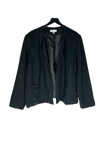 Coldwater Creek Open Silk and Linen Jacket Blazer (view 1)