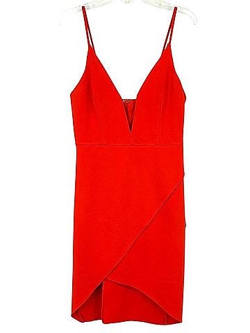 Lulus Dare To Take The Plunge Tulip Mini Dress Casual Dress (view 1)