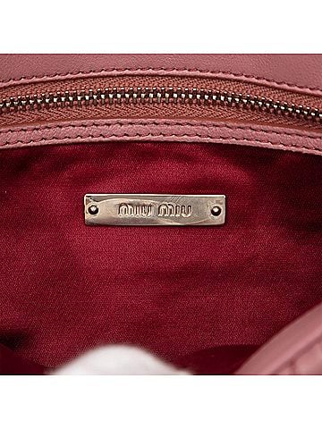Miu Miu Matelasse Nappa Crystal Chain Satchel (view 2)