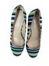 Nine West Stripes Multi Color Wedges Size 8 - photo 2