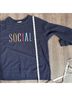 Wildfox Solid Blue Sweatshirt Size L - photo 11