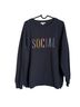 Wildfox Solid Blue Sweatshirt Size L - photo 1
