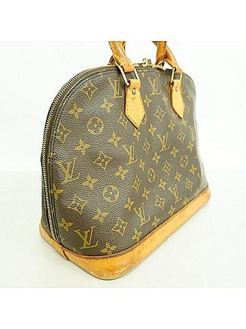 Louis Vuitton Louis Vuitton Alma Monogram Handbag M51130 Brown Women's (view 2)