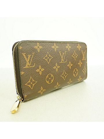 Louis Vuitton Louis Vuitton Monogram Zippy Wallet M42616 Brown Men's Long (view 2)