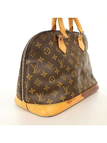 Louis Vuitton Louis Vuitton Monogram Alma Handbag M51130 Brown Women's (view 2)