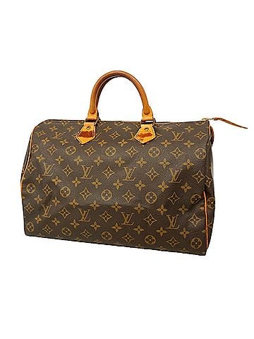 Louis Vuitton Louis Vuitton Monogram Speedy 35 Handbag M41107 Brown Women's (view 1)