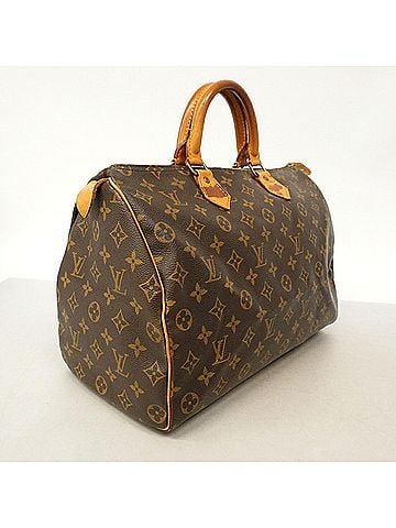 Louis Vuitton Louis Vuitton Monogram Speedy 35 Handbag M41107 Brown Women's (view 2)