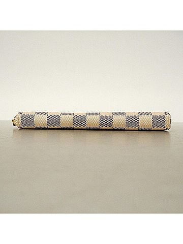 Louis Vuitton Louis Vuitton Damier Azur Portefeuille Clemence Long Wallet N61264 White Women's (view 2)