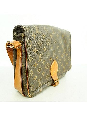 Louis Vuitton Louis Vuitton Monogram Cartouchiere GM Shoulder Bag M51252 Brown Women's (view 2)