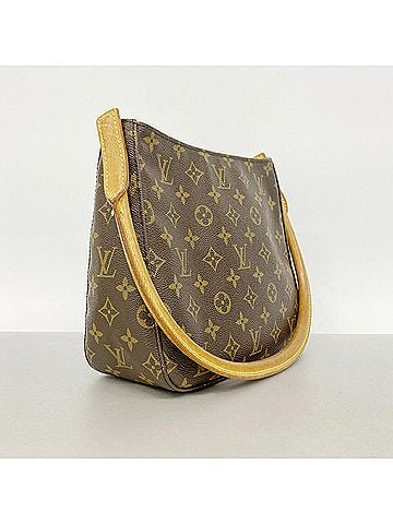 Louis Vuitton Louis Vuitton Monogram Looping MM Shoulder Bag M51146 Brown Women's (view 2)
