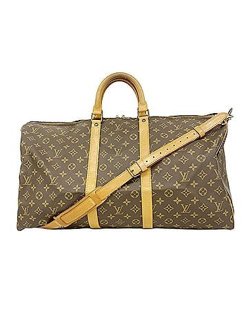 Louis Vuitton Louis Vuitton Bags - Boston Monogram Keepall Bandoulière 55 M41414 Brown Men's &amp; Women's (view 1)