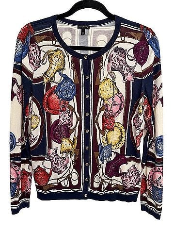 Talbots Tea Party Print Cardigan (view 1)