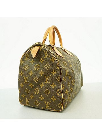 Louis Vuitton Louis Vuitton Monogram Speedy 30 Handbag M41108 Brown Women's (view 2)
