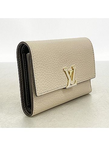 Louis Vuitton Louis Vuitton Tri-fold Wallet, Taurillon Leather, Portefeuille Capucines Compact, M62159, Ladies' (view 2)
