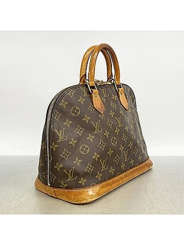 Louis Vuitton Louis Vuitton Alma Monogram Handbag M51130 Brown Women's (view 2)