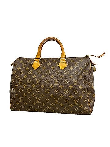 Louis Vuitton Louis Vuitton Monogram Speedy 35 Handbag M41107 Brown Women's (view 1)