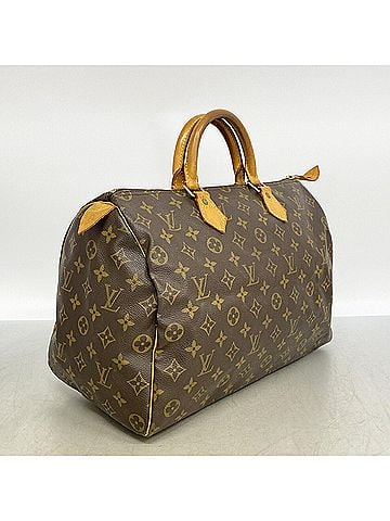 Louis Vuitton Louis Vuitton Monogram Speedy 35 Handbag M41107 Brown Women's (view 2)