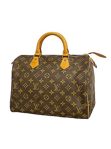 Louis Vuitton Louis Vuitton Monogram Speedy 30 Handbag M41108 Brown Women's (view 1)