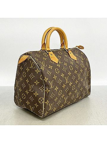 Louis Vuitton Louis Vuitton Monogram Speedy 30 Handbag M41108 Brown Women's (view 2)