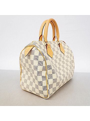 Louis Vuitton Louis Vuitton Damier Azur Speedy 25 Handbag N41534 White Women's (view 2)