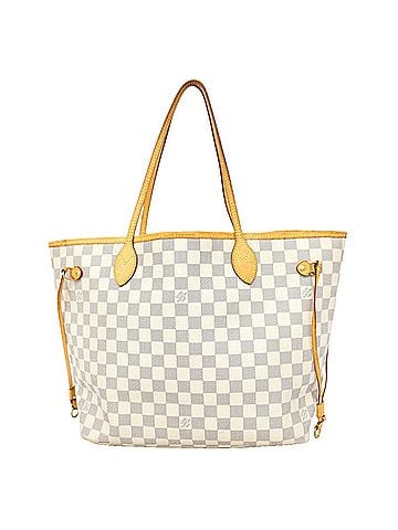 Louis Vuitton Louis Vuitton Damier Azur Neverfull MM Tote Bag N51107 White Women's (view 1)