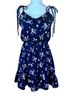 Everly Floral Blue Casual Dress Size S - photo 1