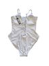 TA3 Solid White One Piece Swimsuit Size XL - photo 2