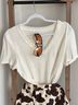 Ashley Animal Print White Brown Casual Skirt Size M - photo 3