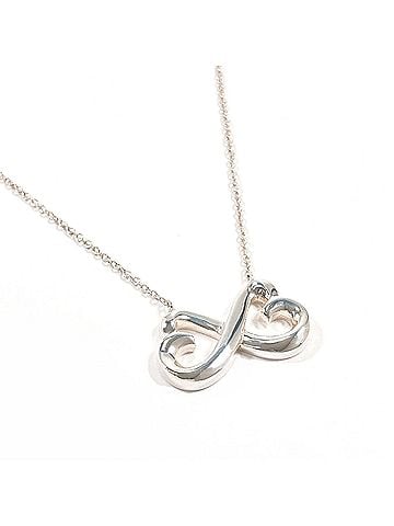 Tiffany & Co. TIFFANY&amp;Co. Tiffany Double Loving Heart Paloma Picasso Necklace, Sterling Silver 925, Women's (view 1)