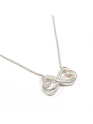 Tiffany & Co. TIFFANY&amp;Co. Tiffany Double Loving Heart Paloma Picasso Necklace, Sterling Silver 925, Women's (view 2)