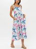 Oliphant 100% Cotton Print White Pink Blue Casual Dress Size XS - photo 4