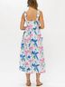 Oliphant 100% Cotton Print White Pink Blue Casual Dress Size XS - photo 5