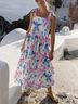 Oliphant 100% Cotton Print White Pink Blue Casual Dress Size XS - photo 16