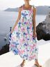 Oliphant 100% Cotton Print White Pink Blue Casual Dress Size XS - photo 15